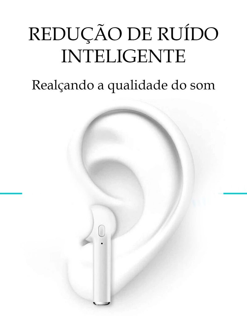 Fone de ouvido sem fio bluetooth