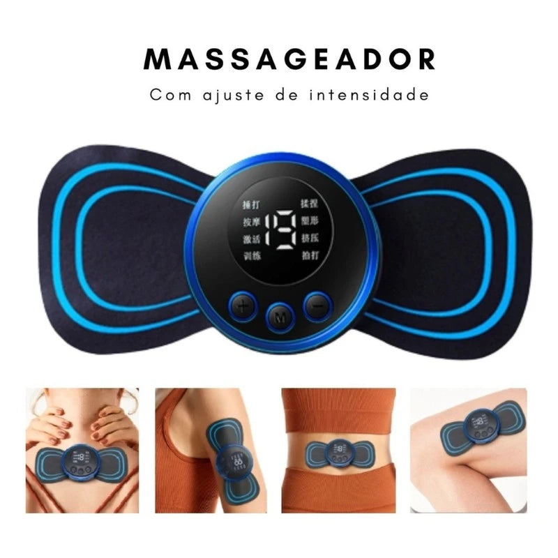 Mini Massageador Elétrico Portátil