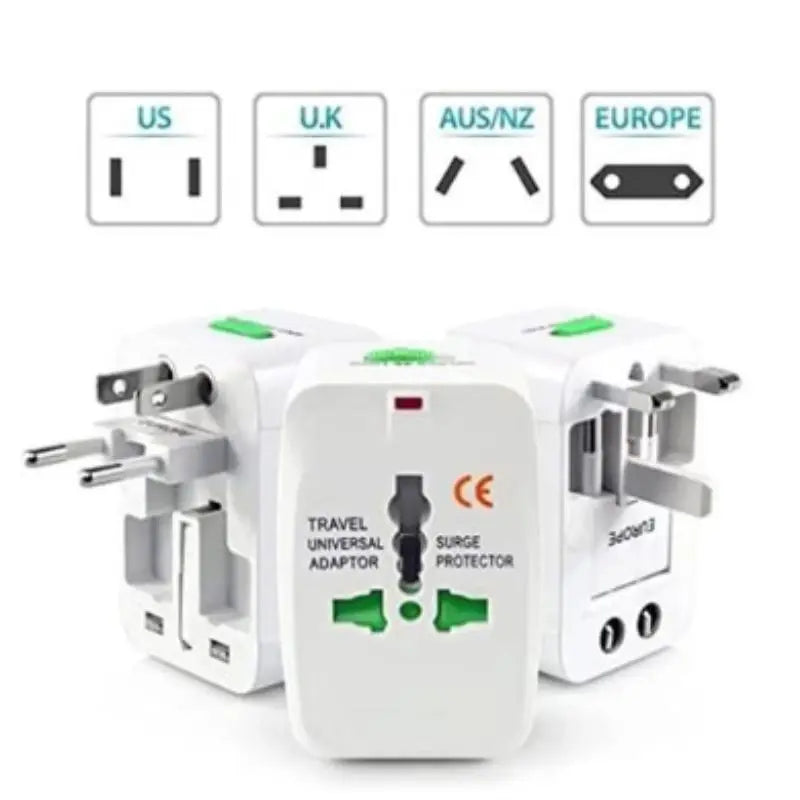 Adaptador de Tomada Universal Internacional Viagem Para + 150 Países