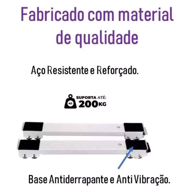 Apoios deslizantes para mover Geladeiras, Freezers, Armários  e Estantes - Alta Capacidade e Resistência