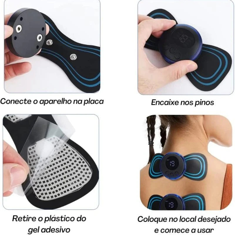 Mini Massageador Elétrico Portátil