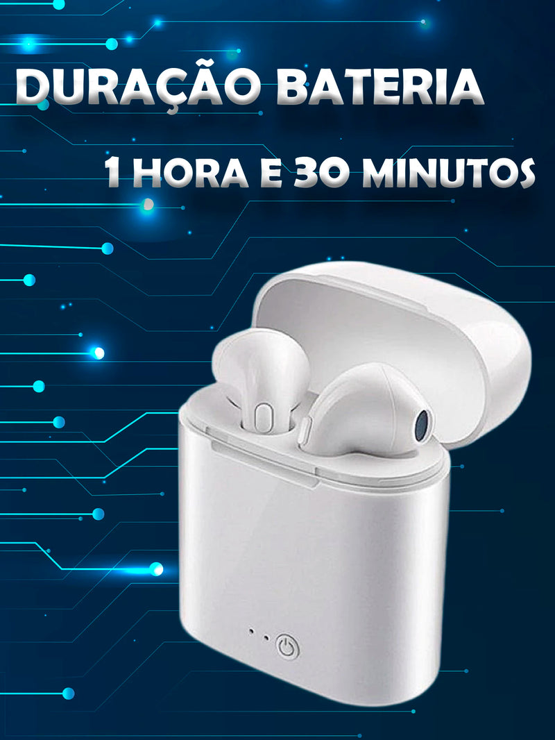 Fone de ouvido sem fio bluetooth