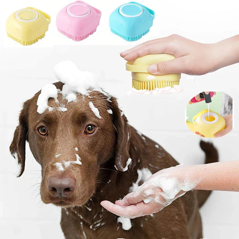 Luvas multifuncionais de banho em silicone - Cachorros e Gatos - um carinho a mais para o seu Pet