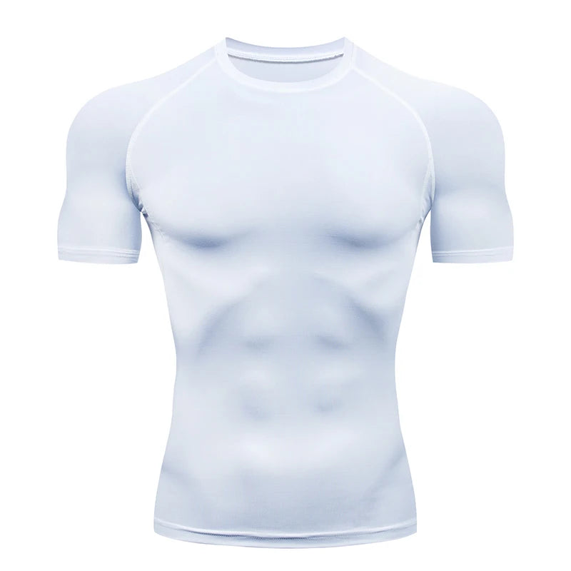 Camiseta De Compressão Masculina - Ajustável Ao Corpo