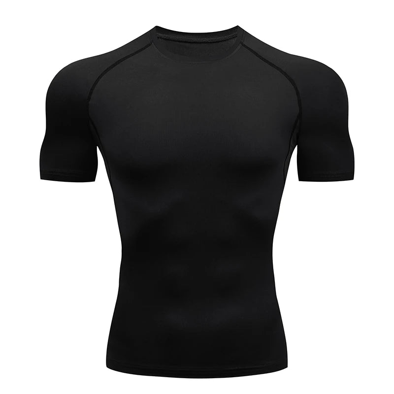 Camiseta De Compressão Masculina - Ajustável Ao Corpo