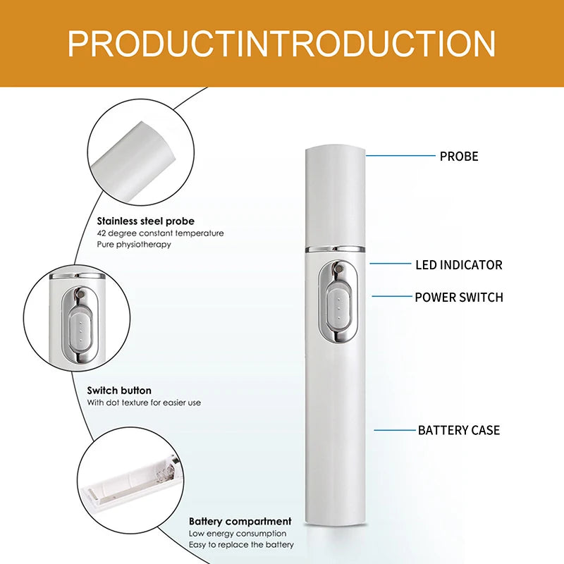 Caneta de Terapia de Luz - Melhoria da Circulação Sanguínea, Alivio na Dor da Articulação, Cuidados com a Pele