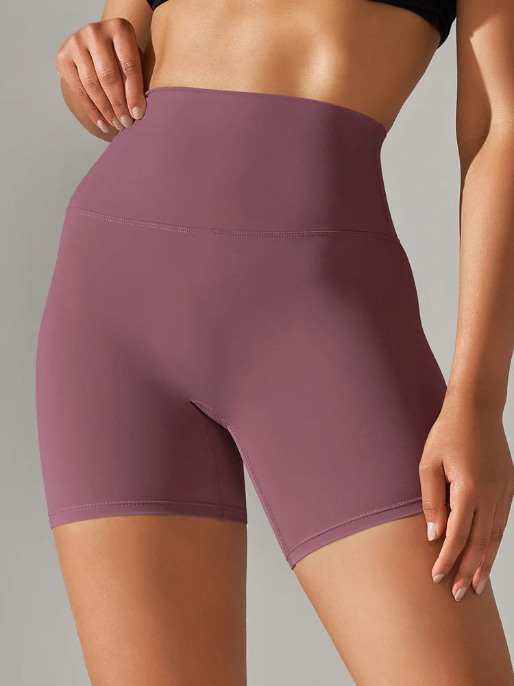 Shorts de Yoga para mulheres, cintura alta, ajusta ao corpo - Beleza, elegância e praticidade aos seus Hobbies e dia-a-dia