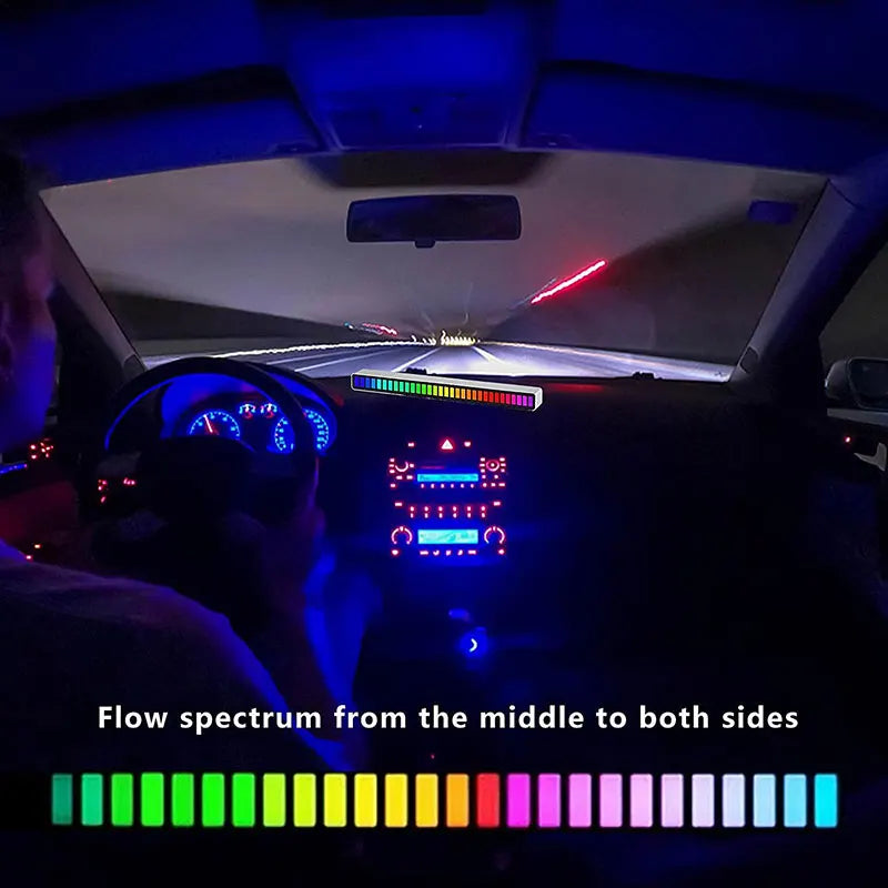 Barras de Iluminação Colorida de Ambiente com Controle de Música LED-RGB Inteligente Luz com Sintonização de Ritmo