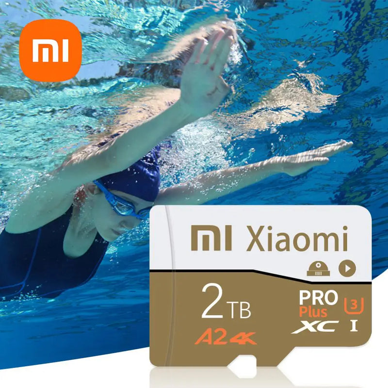 XIAOMI Micro TF SD Card 1TB e 2TB, 32GB, 64GB, 128GB, 256GB e 512GB Smart A2 Class10 Flash High Speed SD Memory Card para Celulares e Pads, Kits Multimídia automotivos e Câmeras