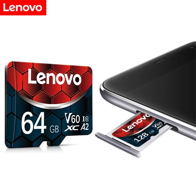 Lenovo - Cartão Micro SD para Nintendo Switch, Mini Cartões SD, Cartão de Memória de Alta Velocidade, UHS-1 TF Flash Card, 2TB, 1TB, 128GB, 256GB, V60